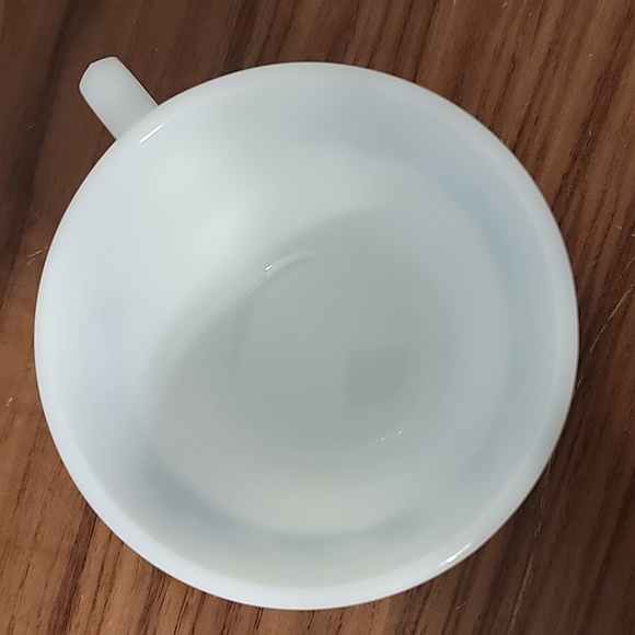 Pyrex Corelle Corning Old Town Blue Onion White Milk Glass Coffee Tea Flat Cup - Picture 7 of 15